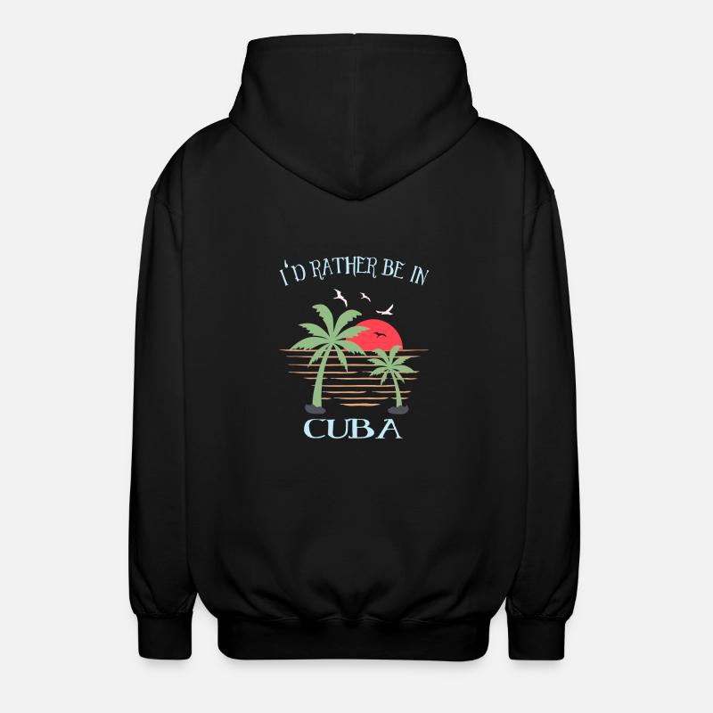 Cuba - Unisex Kapuzenjacke - Schwarz