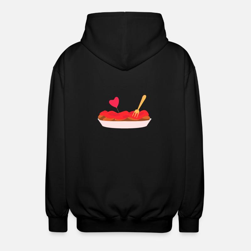 Currywurst - Unisex Kapuzenjacke - Schwarz