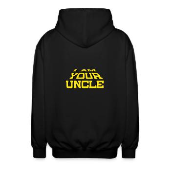 Dans votre oncle - Veste à capuche unisexe - noir - Dos - AI Model Male 185 light (185cm)
