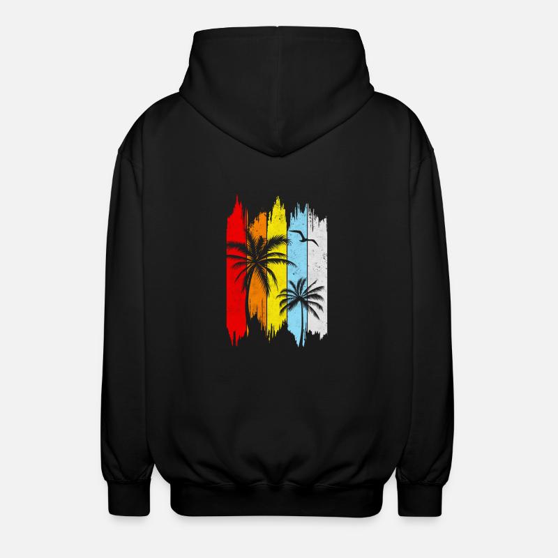 Été rétro - Veste à capuche unisexe - noir
