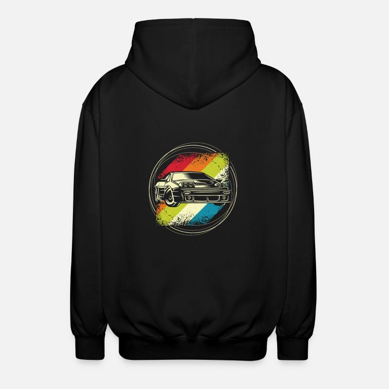 Rallye auto retro - Veste à capuche unisexe - noir