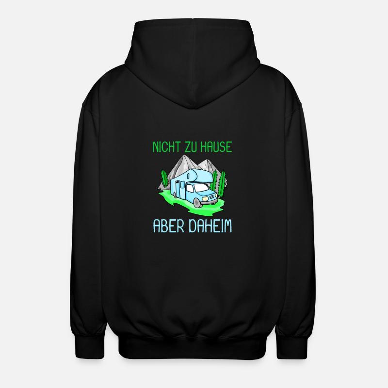 Wohnmobil Camping Camper - Unisex Kapuzenjacke - Schwarz