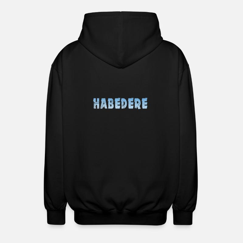 Habedere - Unisex Kapuzenjacke - Schwarz