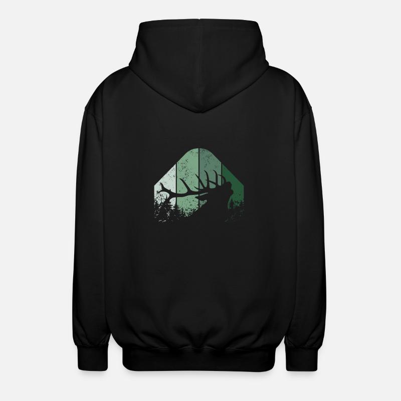 Hirsch förster Jäger - Veste à capuche unisexe - noir