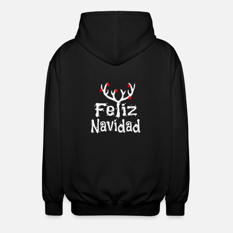 Feliz Navidad - Veste à capuche unisexe - noir