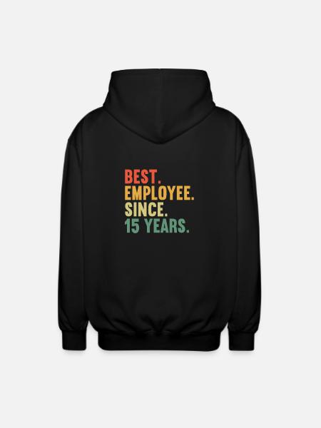 15 años de servicio 15 años de servicio - Chaqueta unisex con capucha. - negro