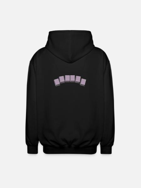 Read book books - Unisex Hooded Jacket - black