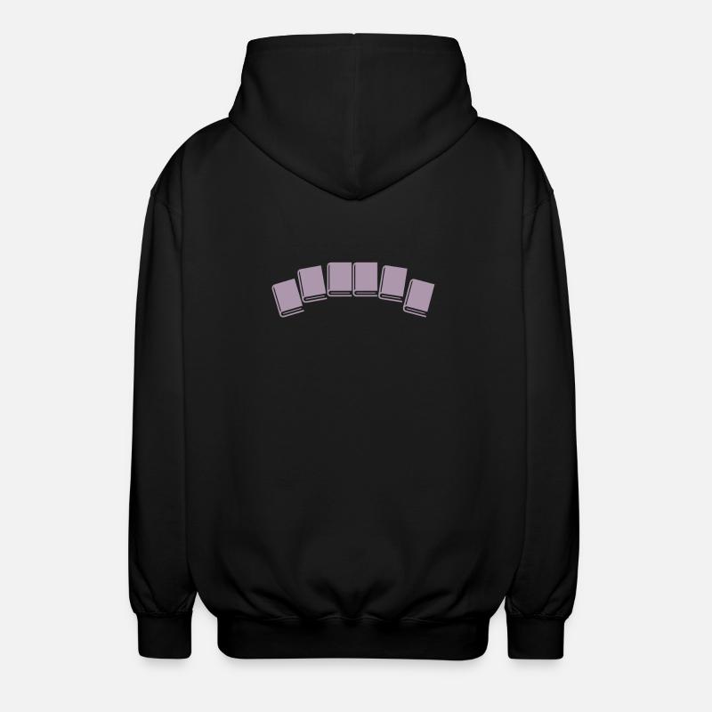 Buch Bücher lesen - Unisex Kapuzenjacke - Schwarz
