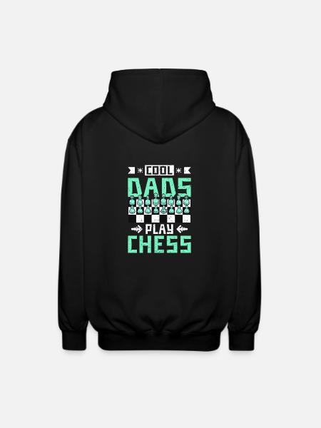 cool dads play chess - Unisex Hooded Jacket - black