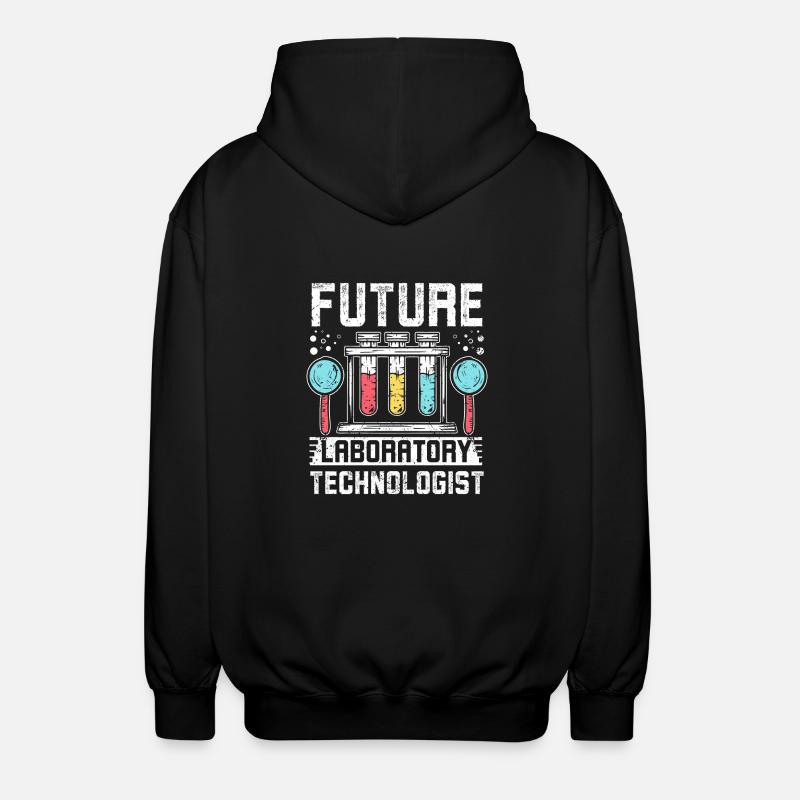Future laboratory technologist - Unisex Kapuzenjacke - Schwarz