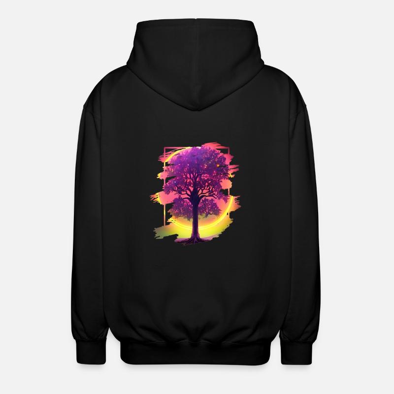 Arbre - Veste à capuche unisexe - noir