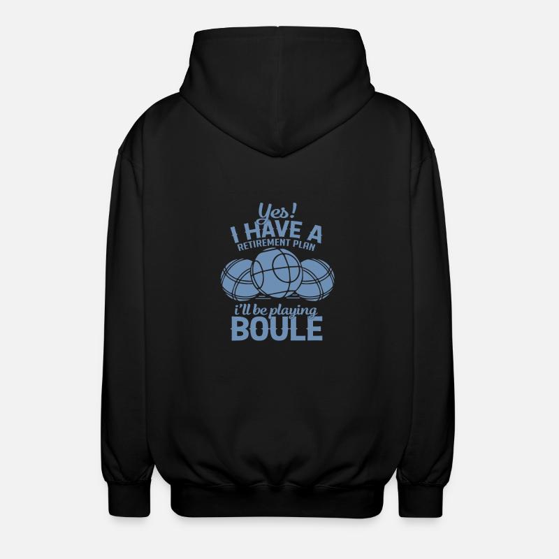 Régime de retraite Boule - Veste à capuche unisexe - noir