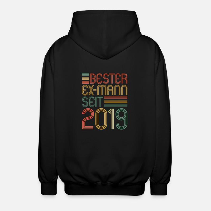 Weltbester Ex-Mann seit 2019 Scheidungs - Unisex Kapuzenjacke - Schwarz