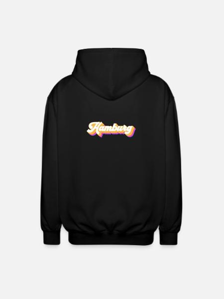 Hamburgerin Hamburger Hamburg - Unisex Hooded Jacket - black