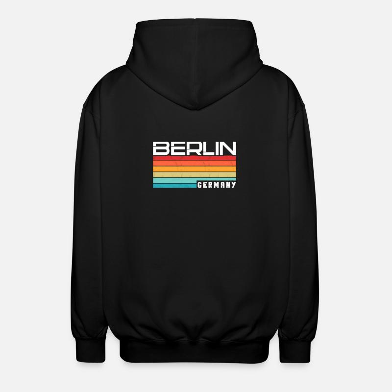 Berlin Berlinerin Berlin City Berlin - Unisex Hooded Jacket - black