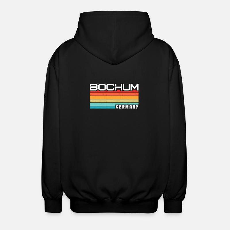 Bochumerin Bochumer Bochum - Unisex Kapuzenjacke - Schwarz