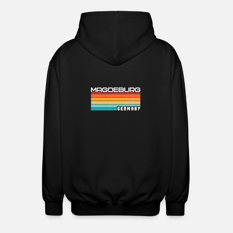 Magdeburgerin Magdeburger Magdeburg - Unisex Hooded Jacket - black