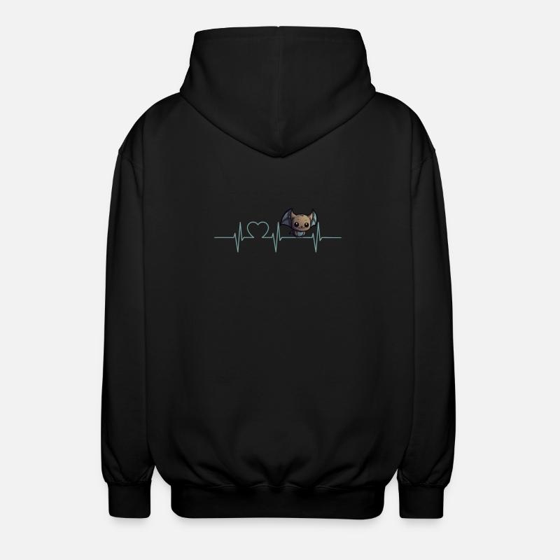 Fledermäuse Fledermaus - Unisex Kapuzenjacke - Schwarz