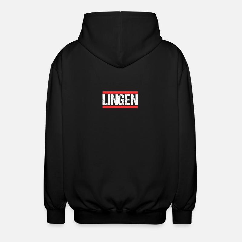 Lingenerin Lingener Lingen - Veste à capuche unisexe - noir