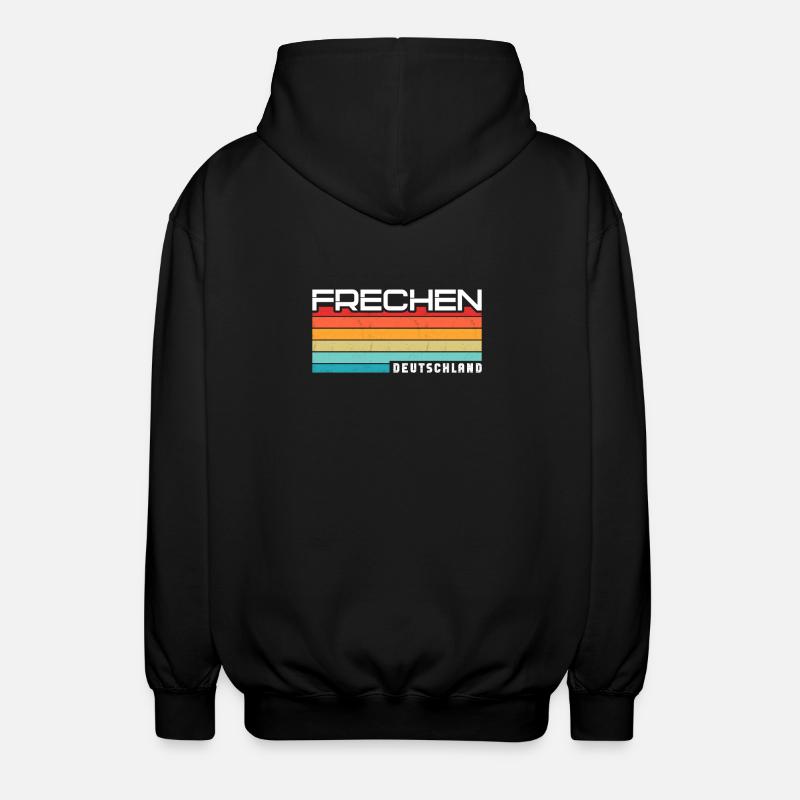Frechenerin Frechener Frechen - Unisex Kapuzenjacke - Schwarz