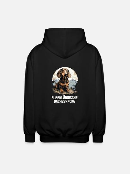 Alpenländische Dachsbracke - Unisex Kapuzenjacke - Schwarz