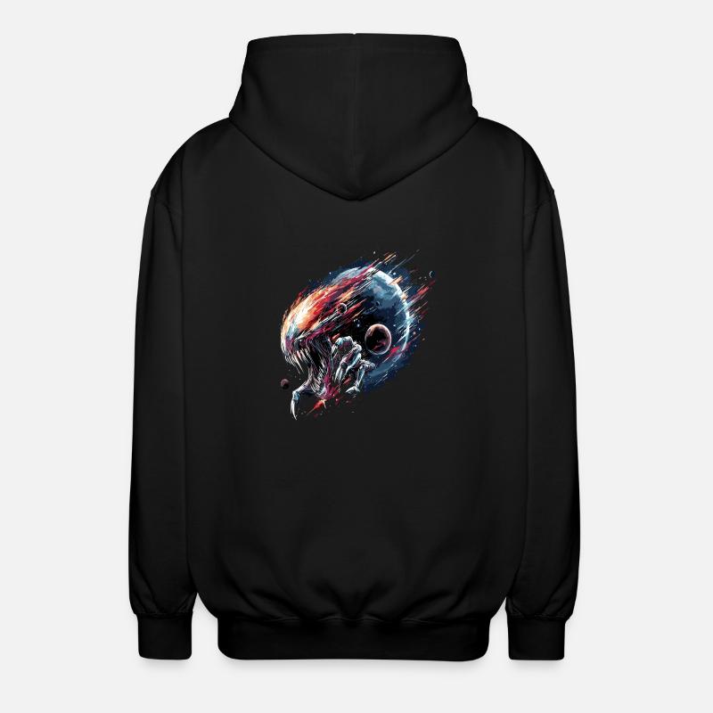 Alien Creature Planète Science-fiction - Veste à capuche unisexe - noir