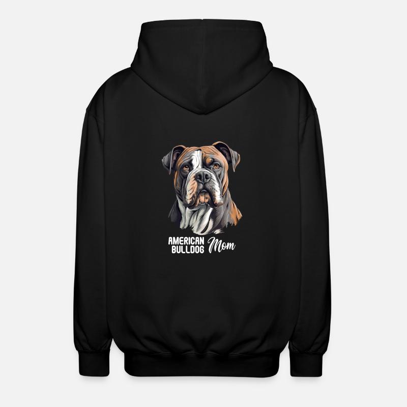 Chien bouledogue américain - Veste à capuche unisexe - noir