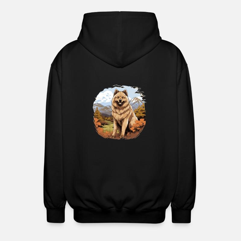 Hund Eurasier - Unisex Kapuzenjacke - Schwarz