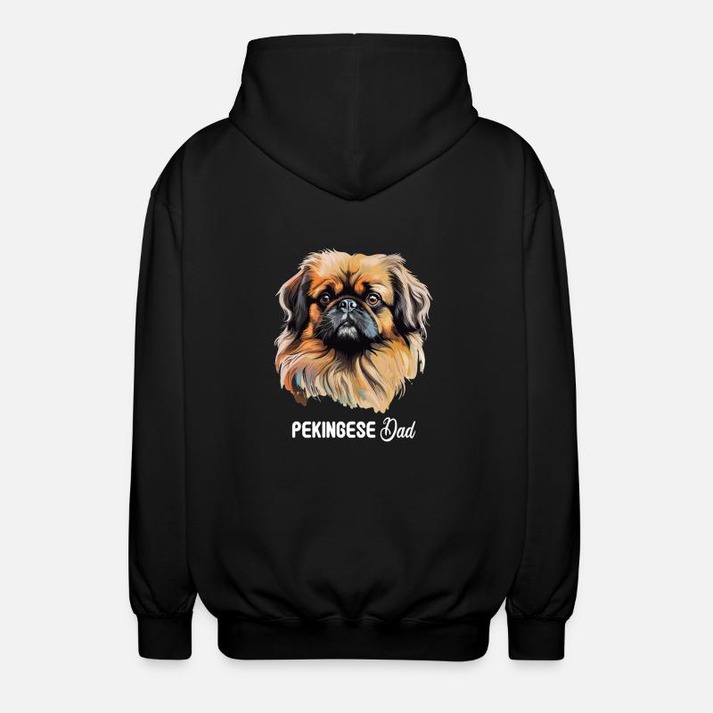 Pekingese - Unisex Kapuzenjacke - Schwarz