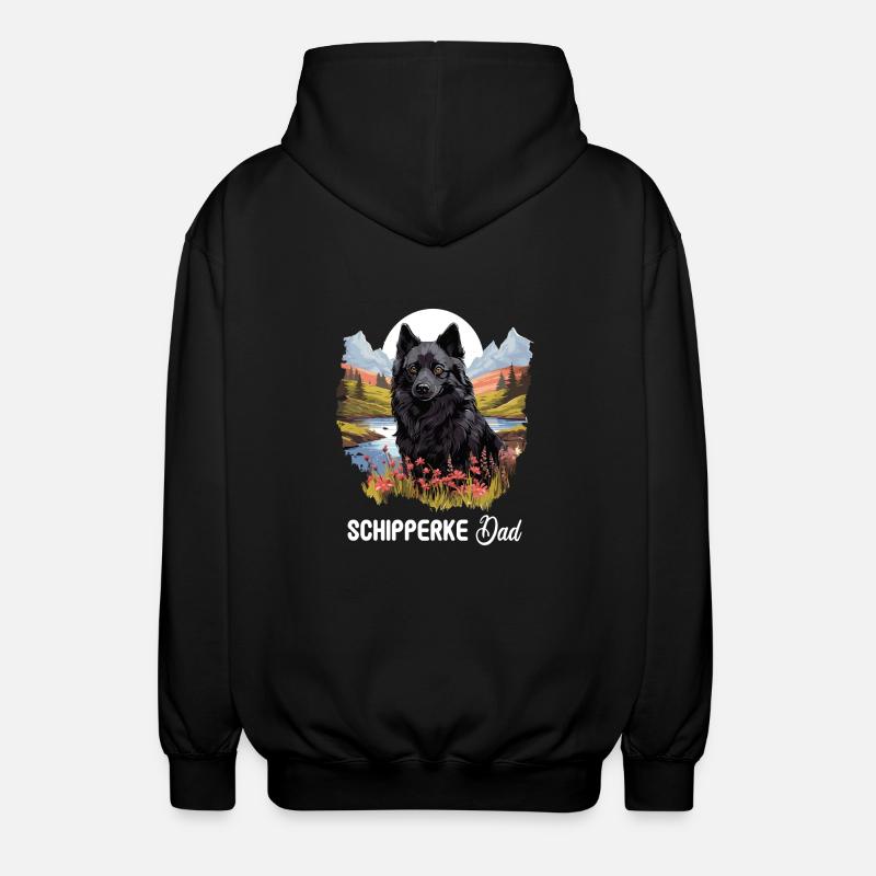 Schipperke - Unisex Kapuzenjacke - Schwarz