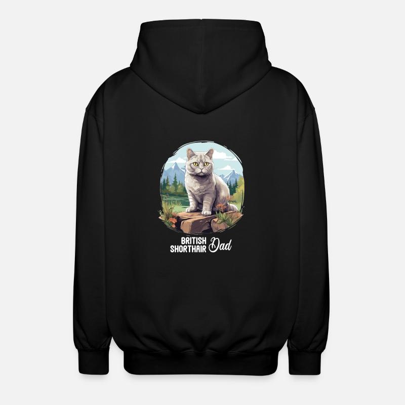 British Shorthair - Veste à capuche unisexe - noir