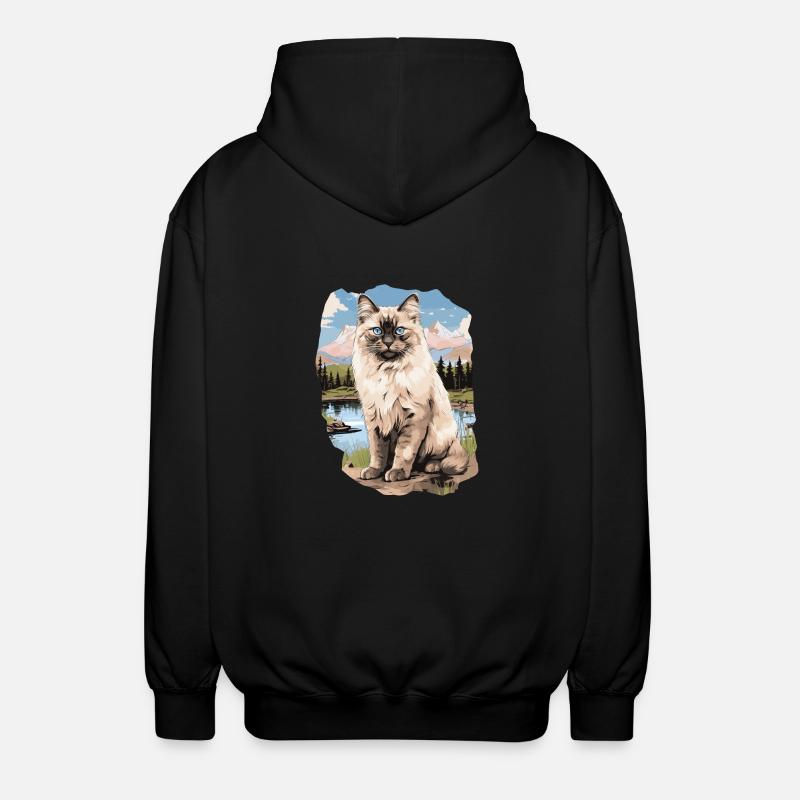 Ragdoll - Unisex Kapuzenjacke - Schwarz