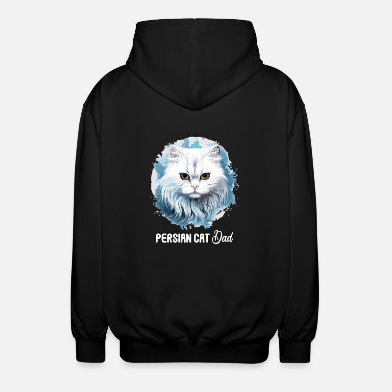 Persian Cat Perser Katze - Unisex Hooded Jacket - black