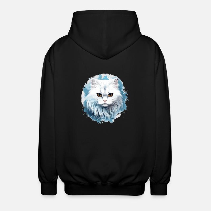 Persian Cat Perser Katze - Unisex Hooded Jacket - black