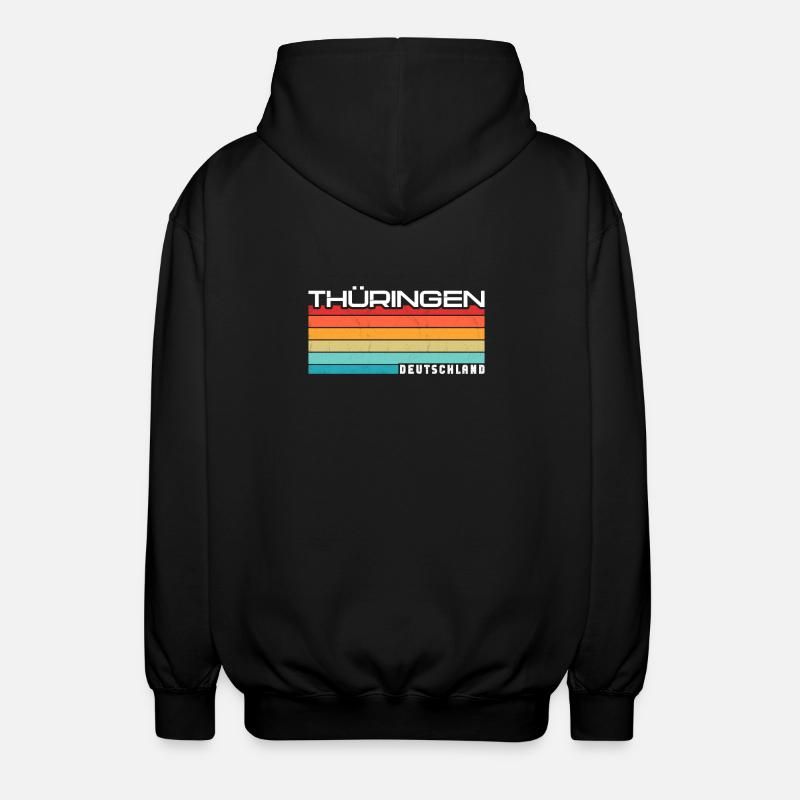 Thuringian Thuringian Thuringia - Unisex Hooded Jacket - black