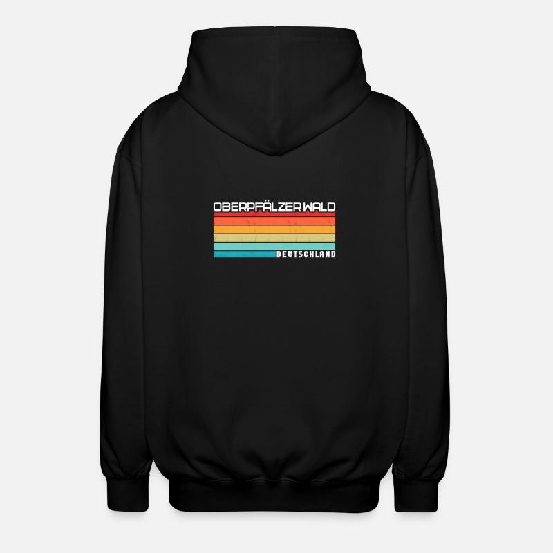 Oberpfälzer Wald - Unisex Kapuzenjacke - Schwarz