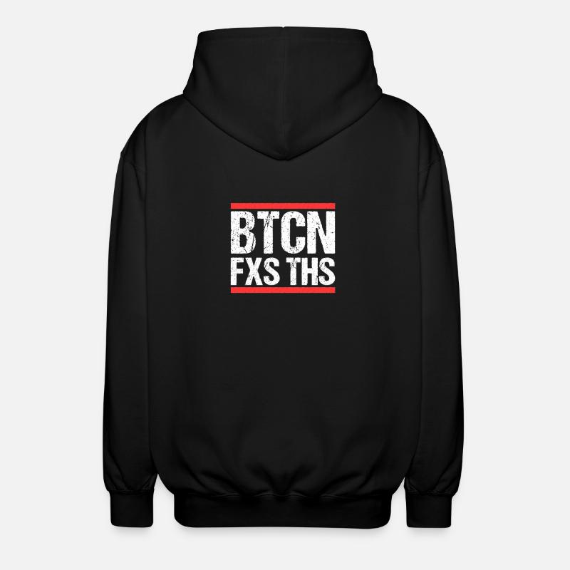 Bitcoin Fixes this - Unisex Kapuzenjacke - Schwarz