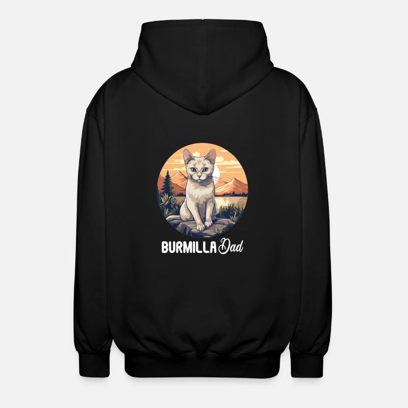 Burmilla Kitten Burmilla Cat - Unisex Hooded Jacket - black
