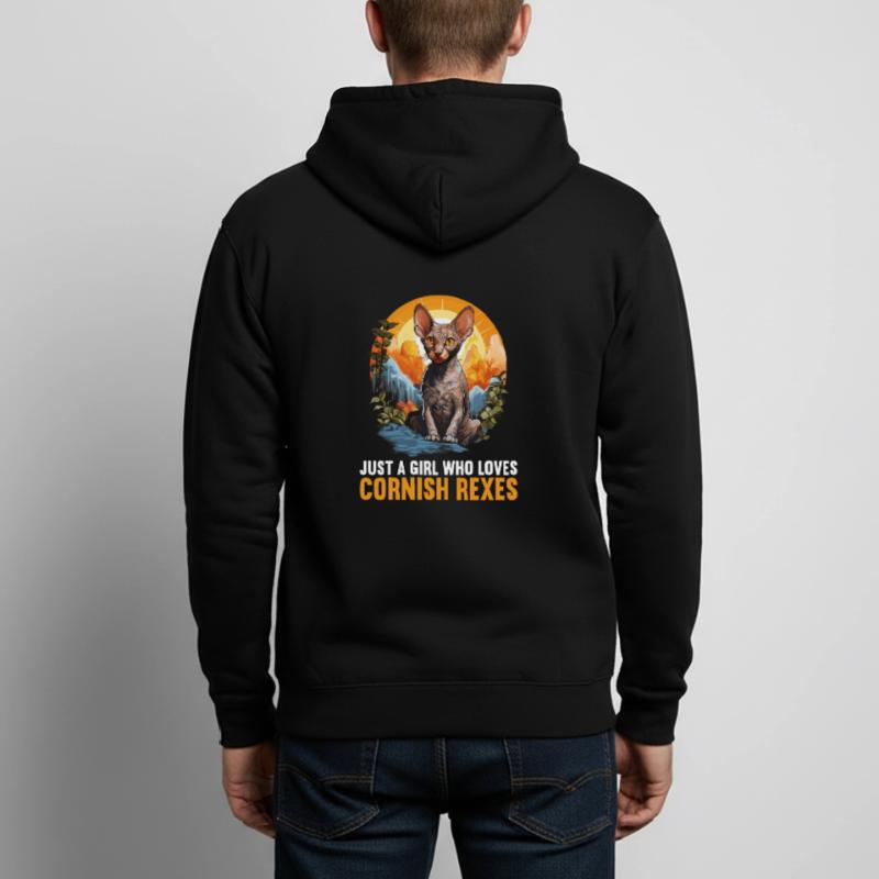 Cornish Rex Kitten Cornish Rex Cat Unisex Hooded Jacket