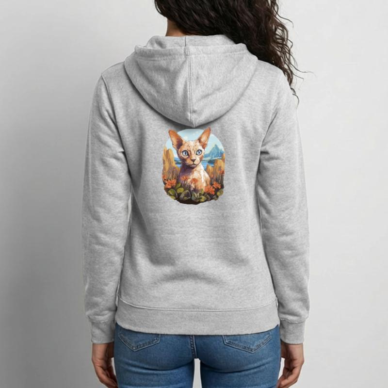 Devon Rex Kitten Devon Rex Cat Unisex Hooded Jacket