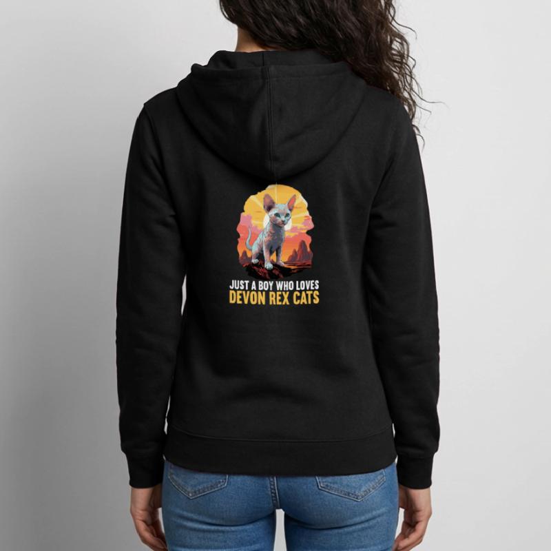 Devon Rex Kätzchen Devon Rex Katze Unisex Kapuzenjacke