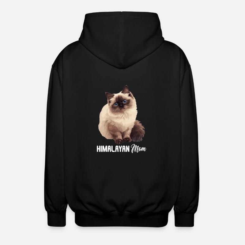 Himalayan Cat Colourpoint Katze - Unisex Hooded Jacket - black