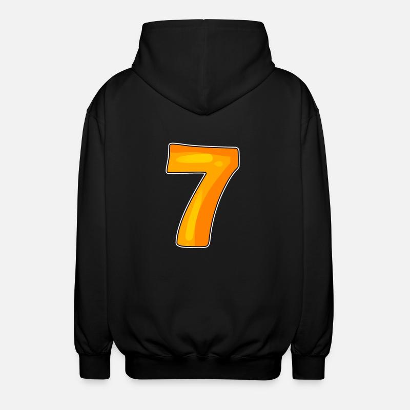 7 - Veste à capuche unisexe - noir