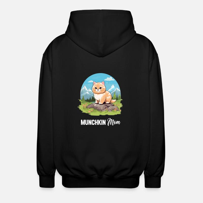 Munchkin Chaton Munchkin Chat - Veste à capuche unisexe - noir