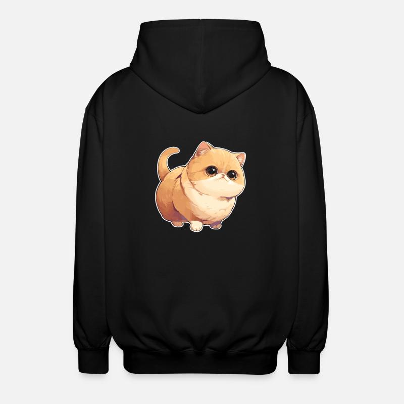 Munchkin Kitten Munchkin Cat - Unisex Hooded Jacket - black