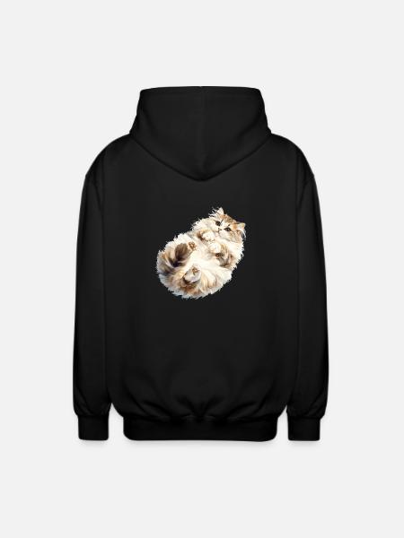 Ragamuffin Kitten Ragamuffin Cat - Unisex Hooded Jacket - black