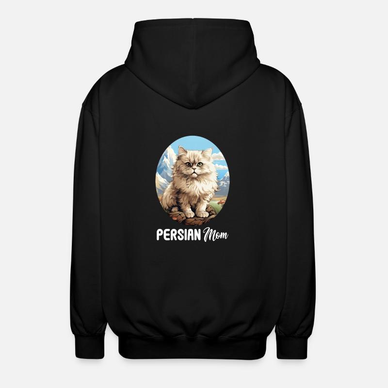 Persian Cat Perserkatze - Unisex Hooded Jacket - black