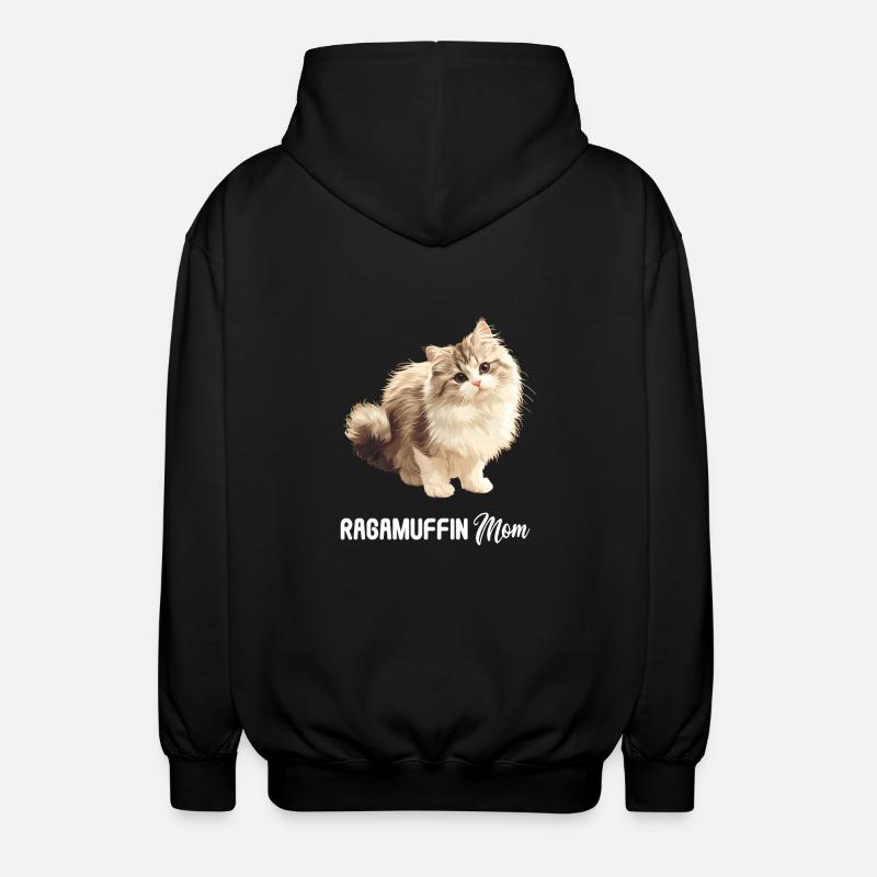Ragamuffin Chaton Ragamuffin Chat - Veste à capuche unisexe - noir