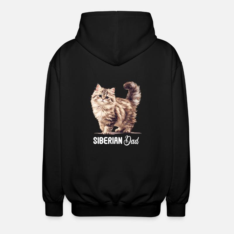 Chat Sibérien Sibirische Katze - Veste à capuche unisexe - noir