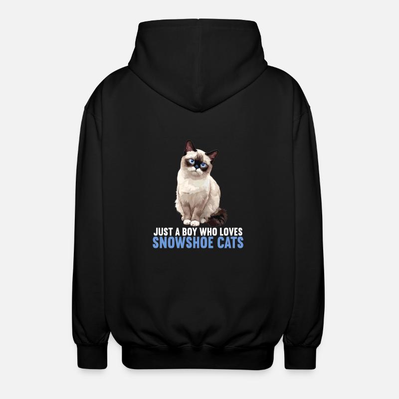 Chaton raquette Chat raquette - Veste à capuche unisexe - noir